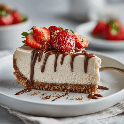 No bake protein cheesecake with fresh berries